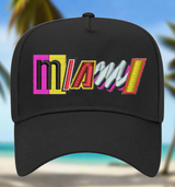5 Panel Mid Profile Baseball Cap Miami 3D New