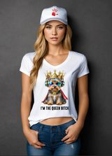 Yorkie I'm the Queen Bitch T-Shirt |  Grooveman Music