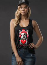 Frenchie Love Music Art Exclusive Tank Top | Grooveman Music