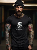 Skull Music Please Black Collection Art Exclusive T-Shirts | Grooveman Music