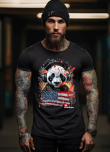 Panda Flag Amerikano TM Exclusive T-Shirts | Grooveman Music