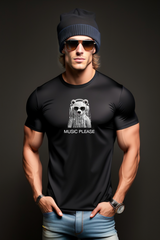 Teddy Music Please Art Black Collection Exclusive T-Shirts | Grooveman Music