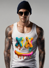 Happy Face Colorful Tank Top | Grooveman Music
