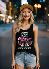 Female Teddy Fuck Bitches Art Exclusive Tank Top | Grooveman Music