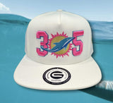 Grooveman Music Hats 305 Dolphin 3D Embroidery Snapback Black Hat