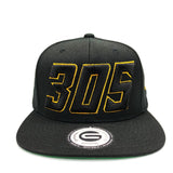 Grooveman Music Hats One Size / Black/Gold 305 Snapback Cap