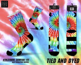 Odd Sox Socks 6-12 / White Tied & Died Socks