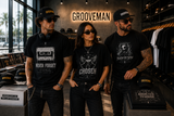 Grooveman Black Collection exclusive graphic T-shirts and Miami Beach streetwear