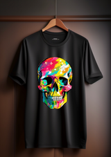 Skull Colorful T-Shirt Exclusive Grooveman Music!