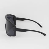 Curved Shield Sunglasses: Multicolor - Grooveman Music