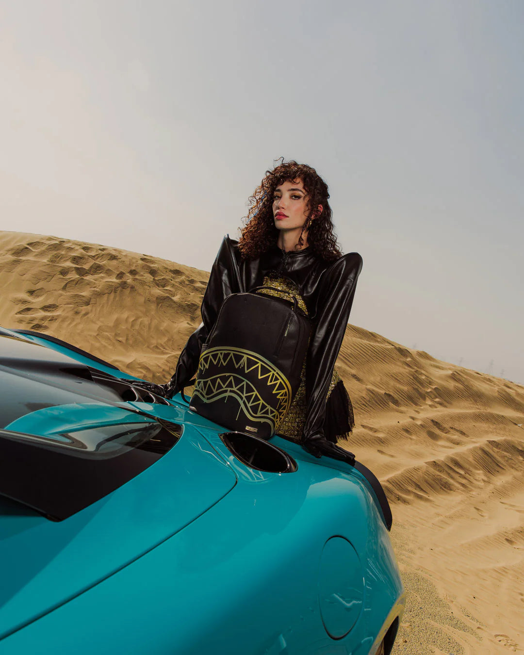 Sprayground Gold Fang DLXSV Backpack