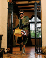Sprayground  | Shark in Paris Gold Drip Large Duffle