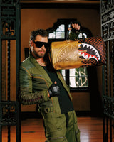 Sprayground  | Shark in Paris Gold Drip Large Duffle