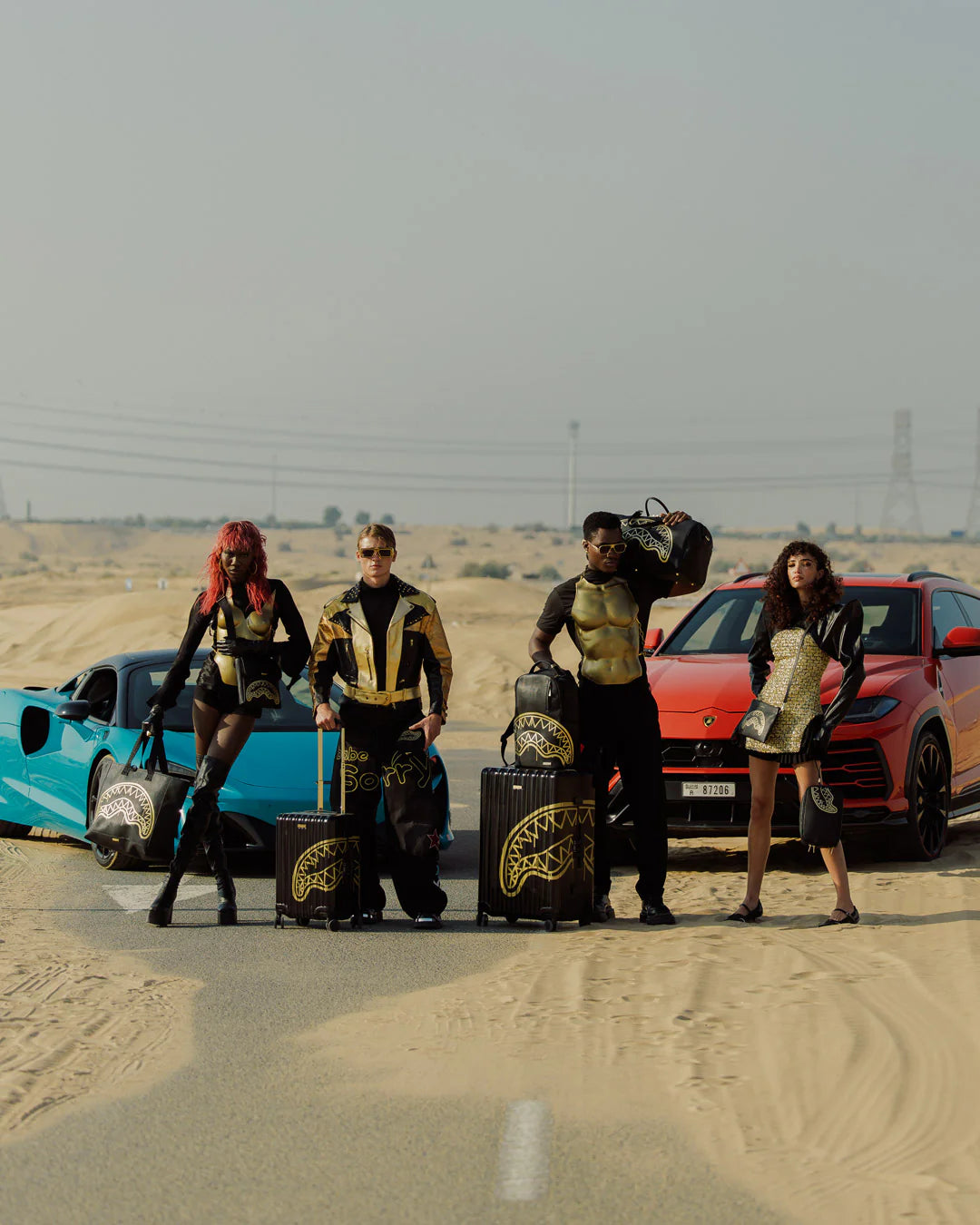 Sprayground Gold Fang DLXSV Backpack