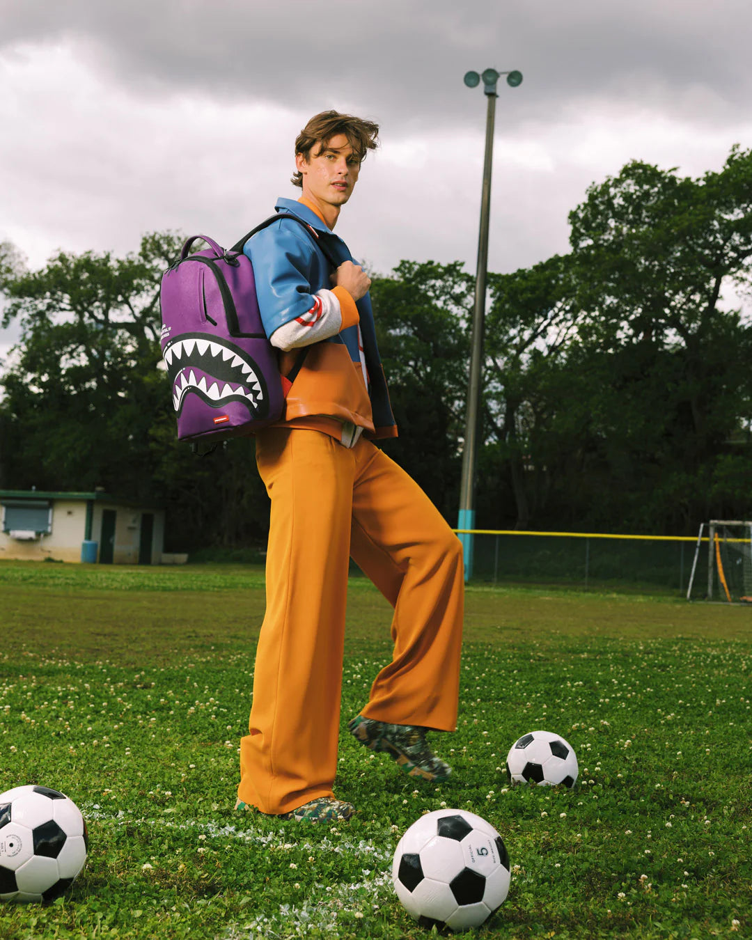 Sprayground Shark Central Bubbly Purple Backpack