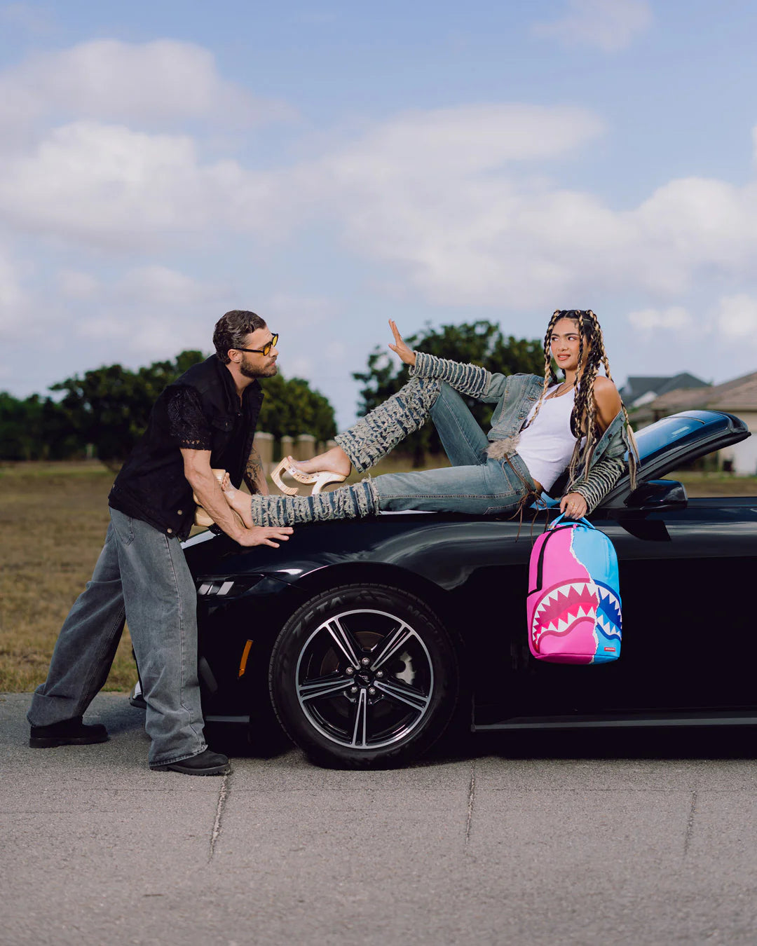 Sprayground Cotton Candy Shark Backpack