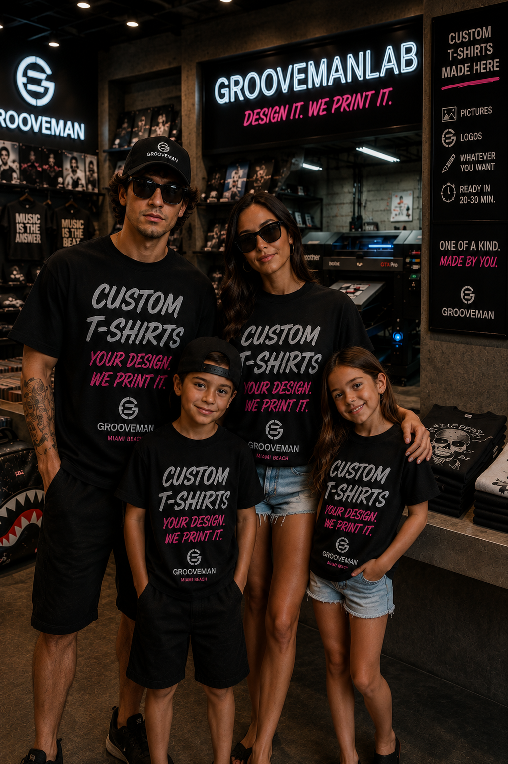 Custom T-Shirt Printing – Your Design, Photo or Logo