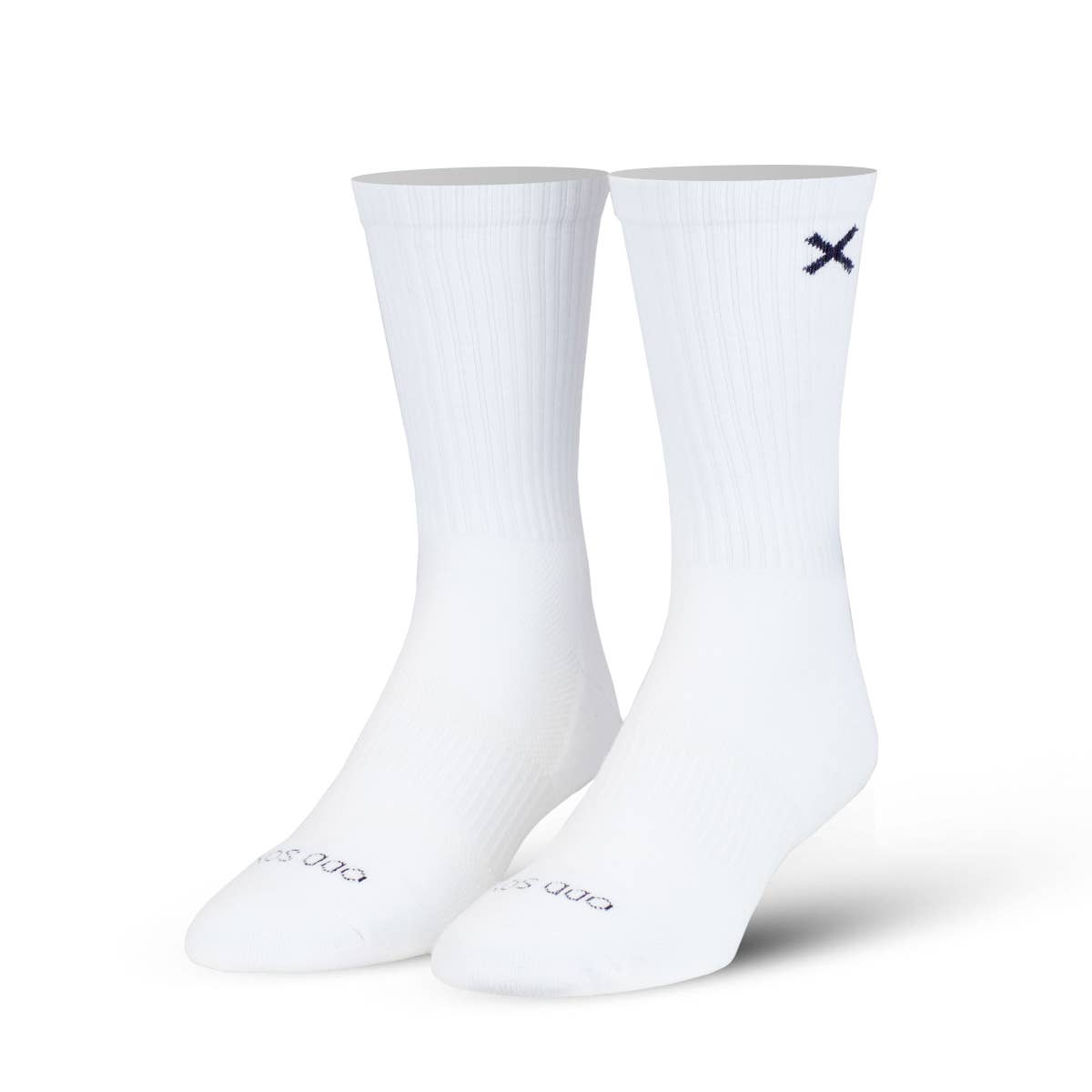 3 Pack Cotton Basix Crew White Knit Socks - Grooveman Music