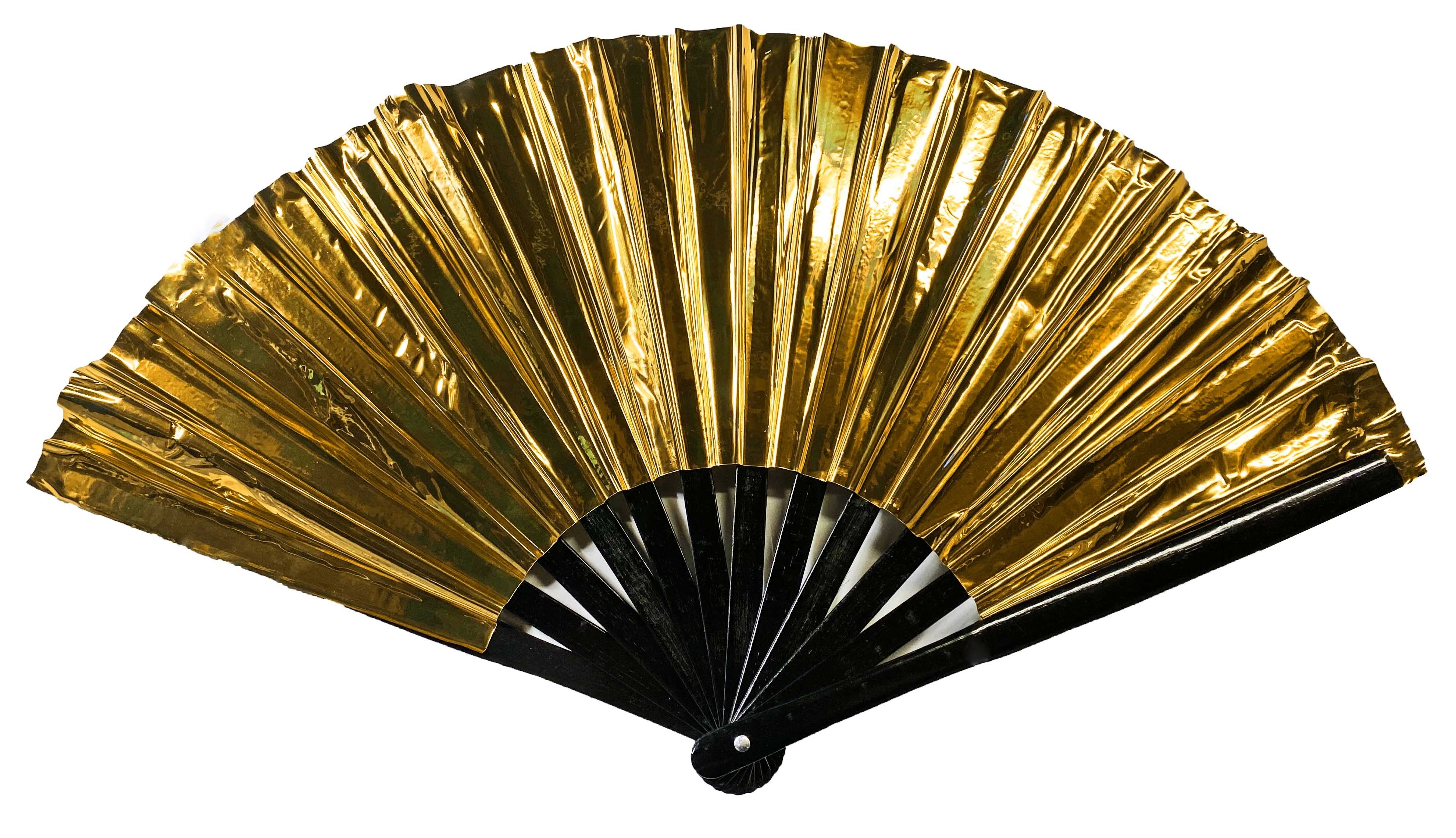 Party Clap Fan - Gold Foil