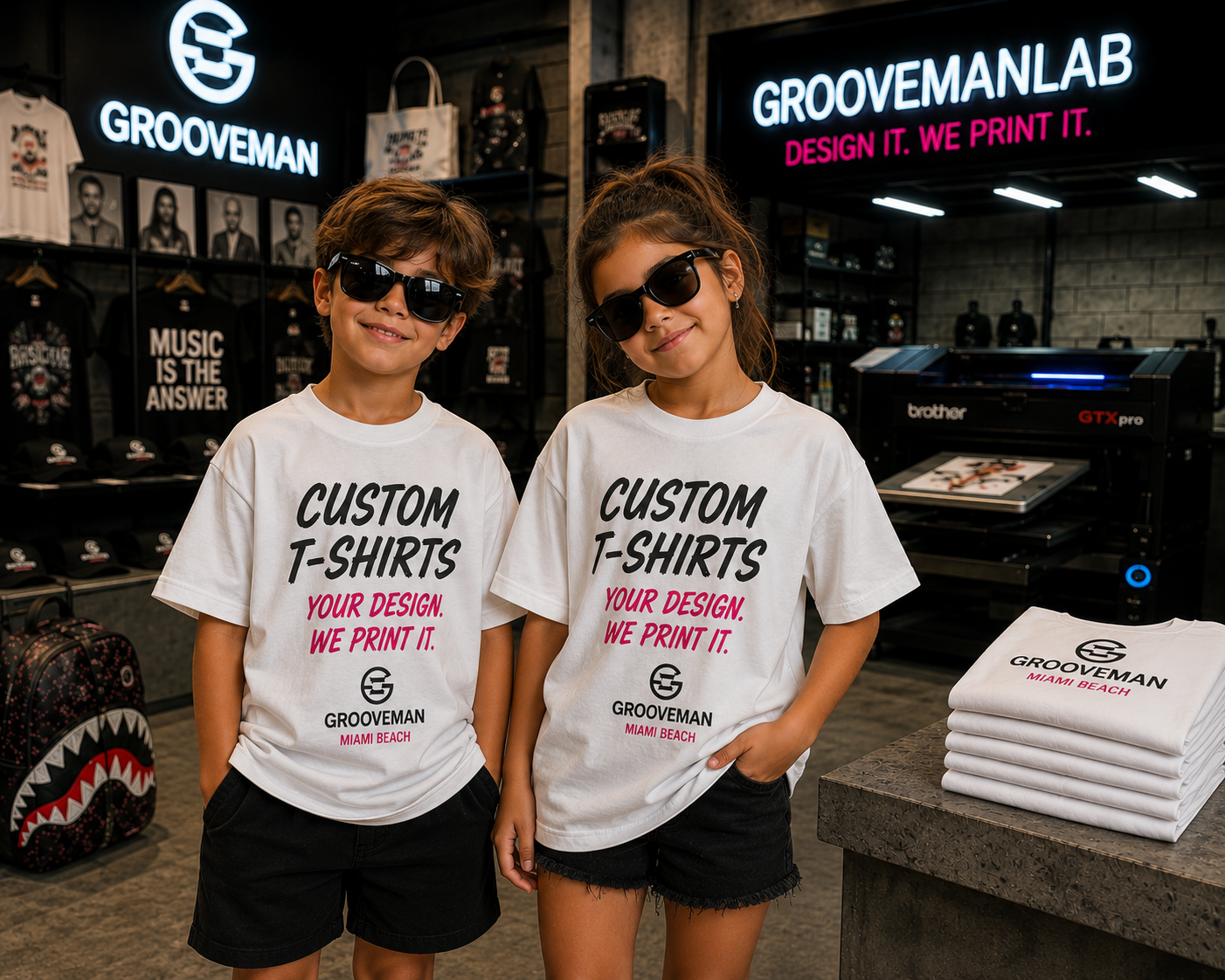 Custom T-Shirt Printing – Your Design, Photo or Logo
