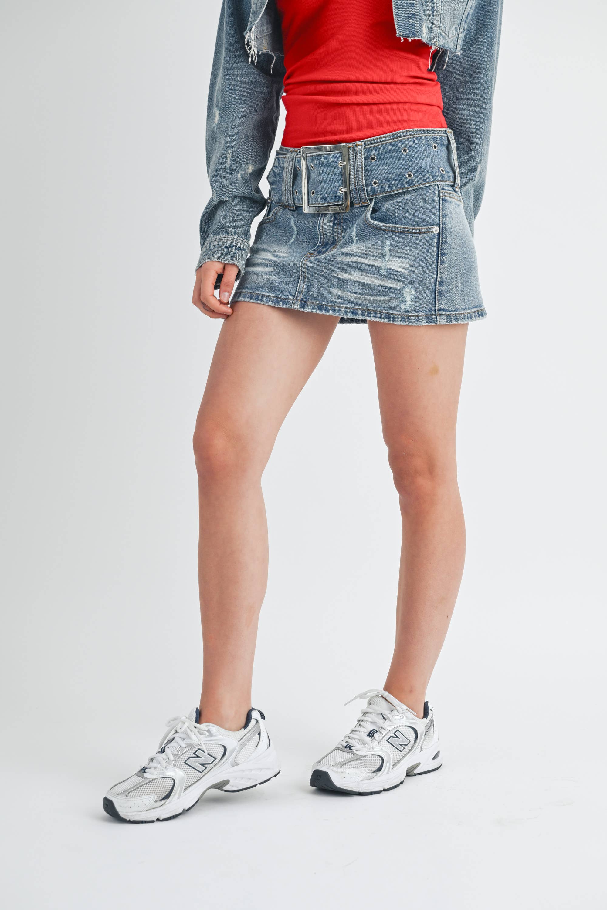 Denim Mini Skirt - Grooveman Music