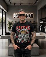 Psycho Bunny Rhinestone Graphic T-Shirt – Premium Black Tee | Limited Edition