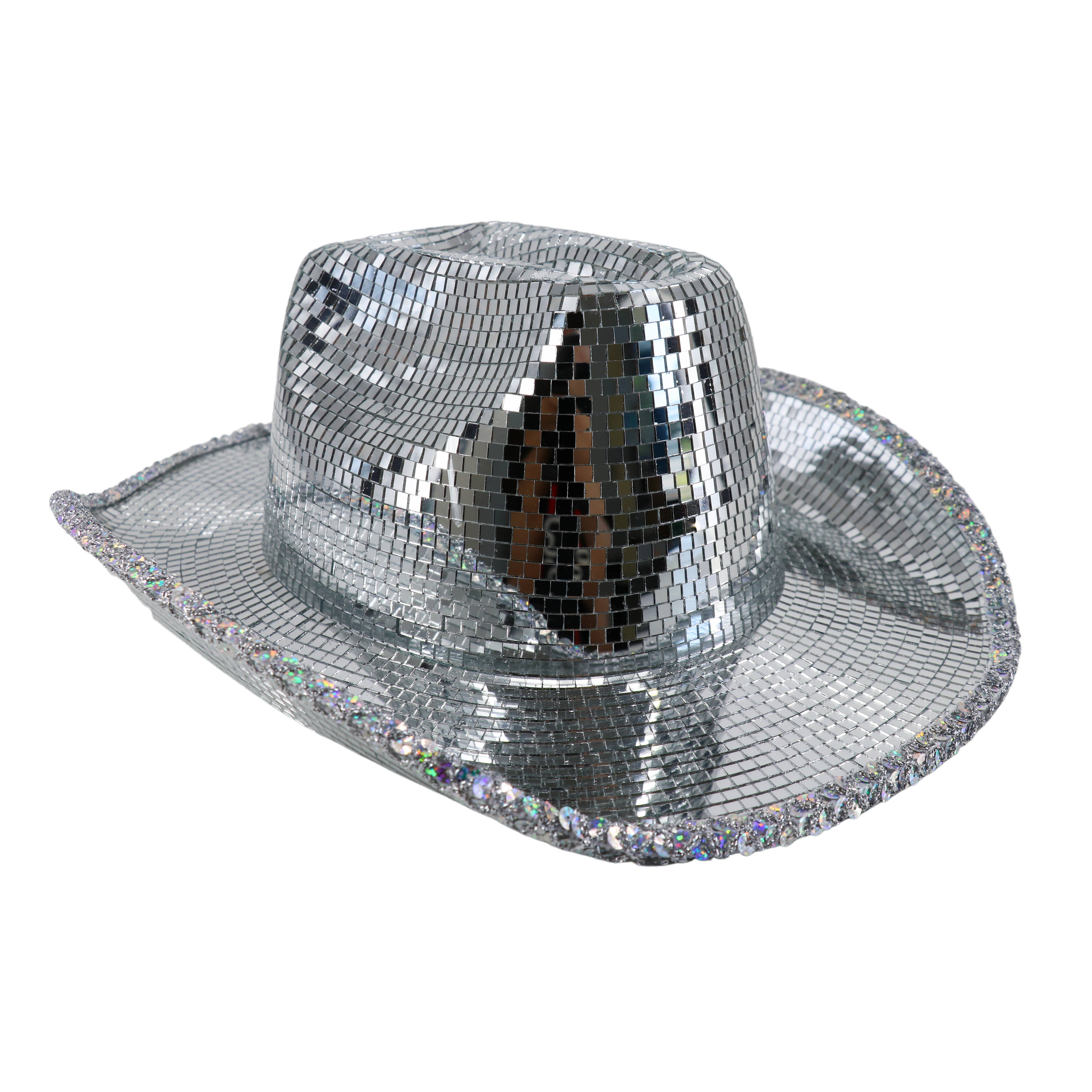 Disco hat with mirror