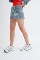 Denim Mini Skirt - Grooveman Music