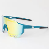 Bright Oversized Polycarbonate Shield Sunglasses: MIX