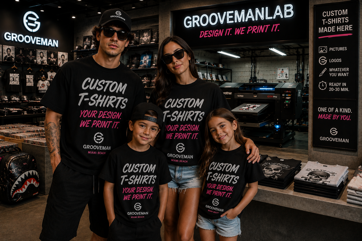 Custom T-Shirt Printing – Your Design, Photo or Logo