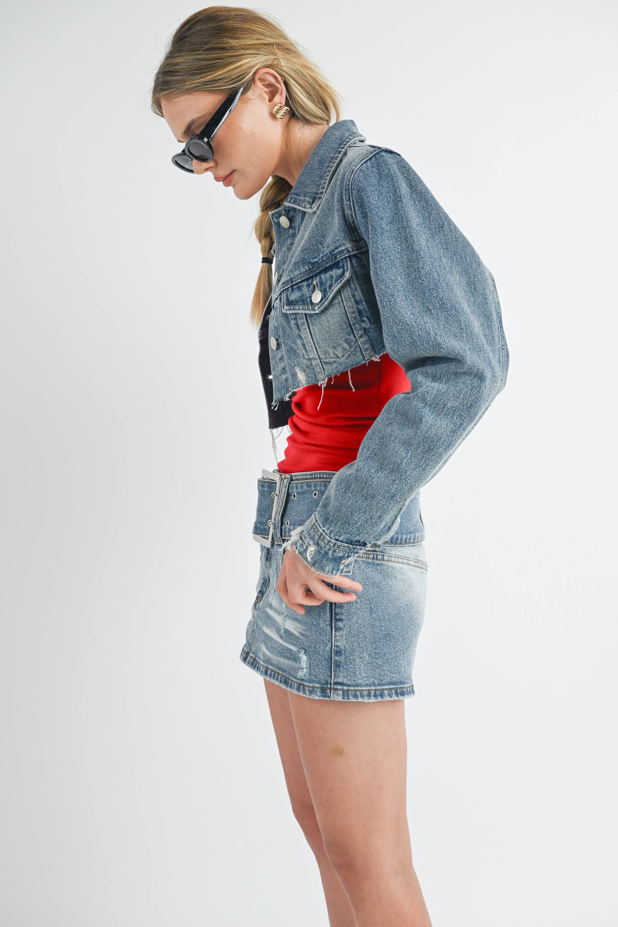 Denim Mini Skirt - Grooveman Music