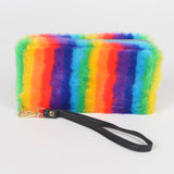 Rainbow Color Fur Wallet