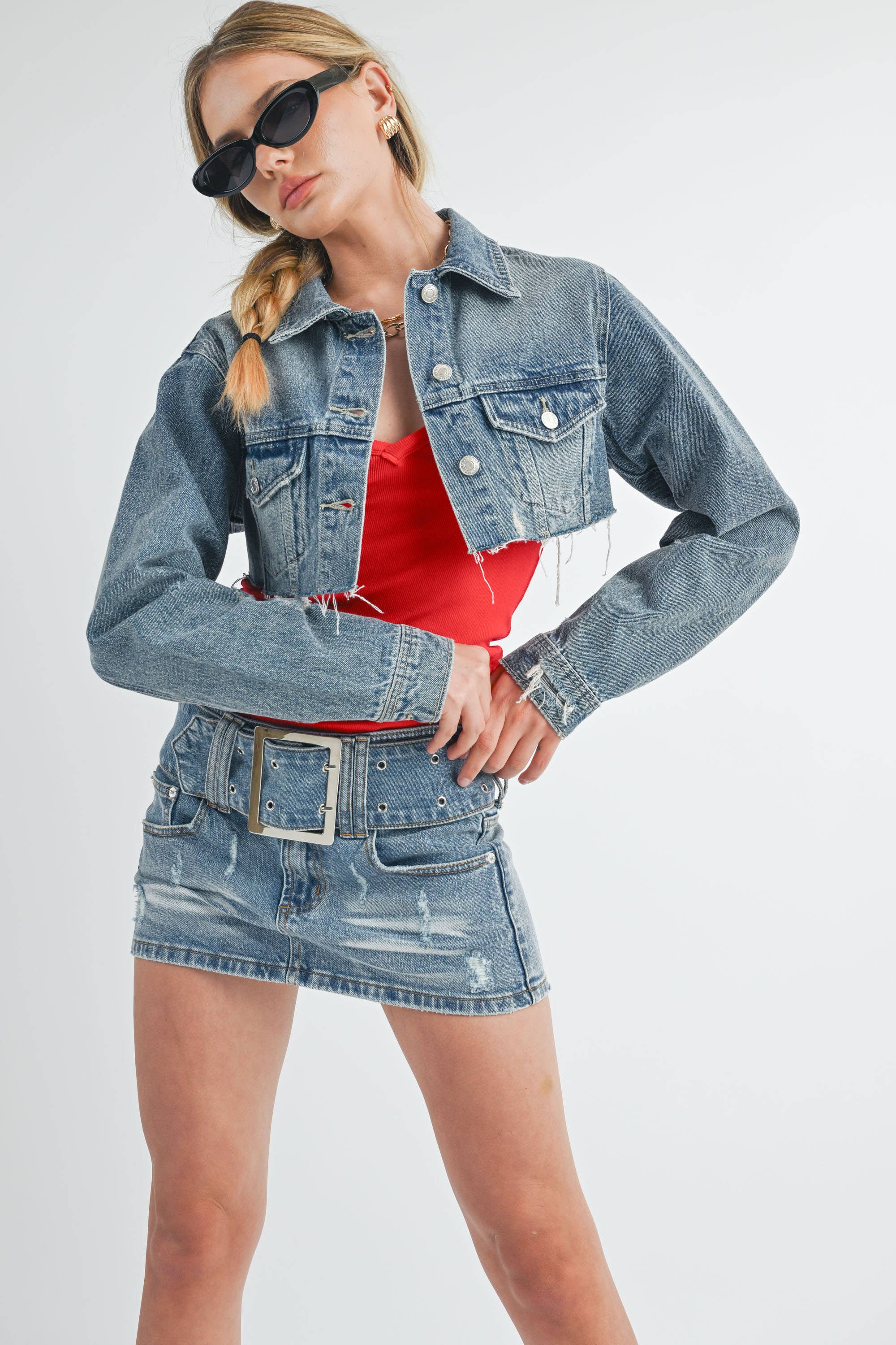 Denim Mini Skirt - Grooveman Music