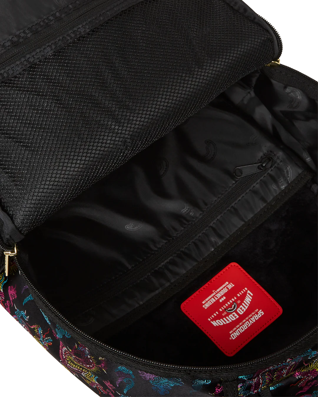 Sprayground Embroidered Dragons Backpack