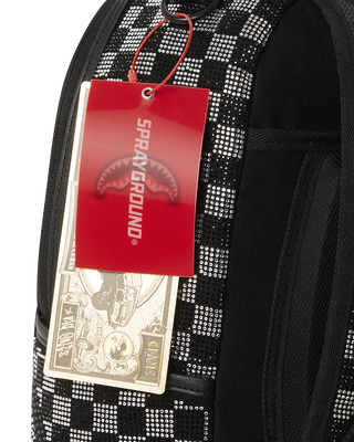 Sprayground  | Black Trinity Checkered Rhinestones (DLXV) backpack