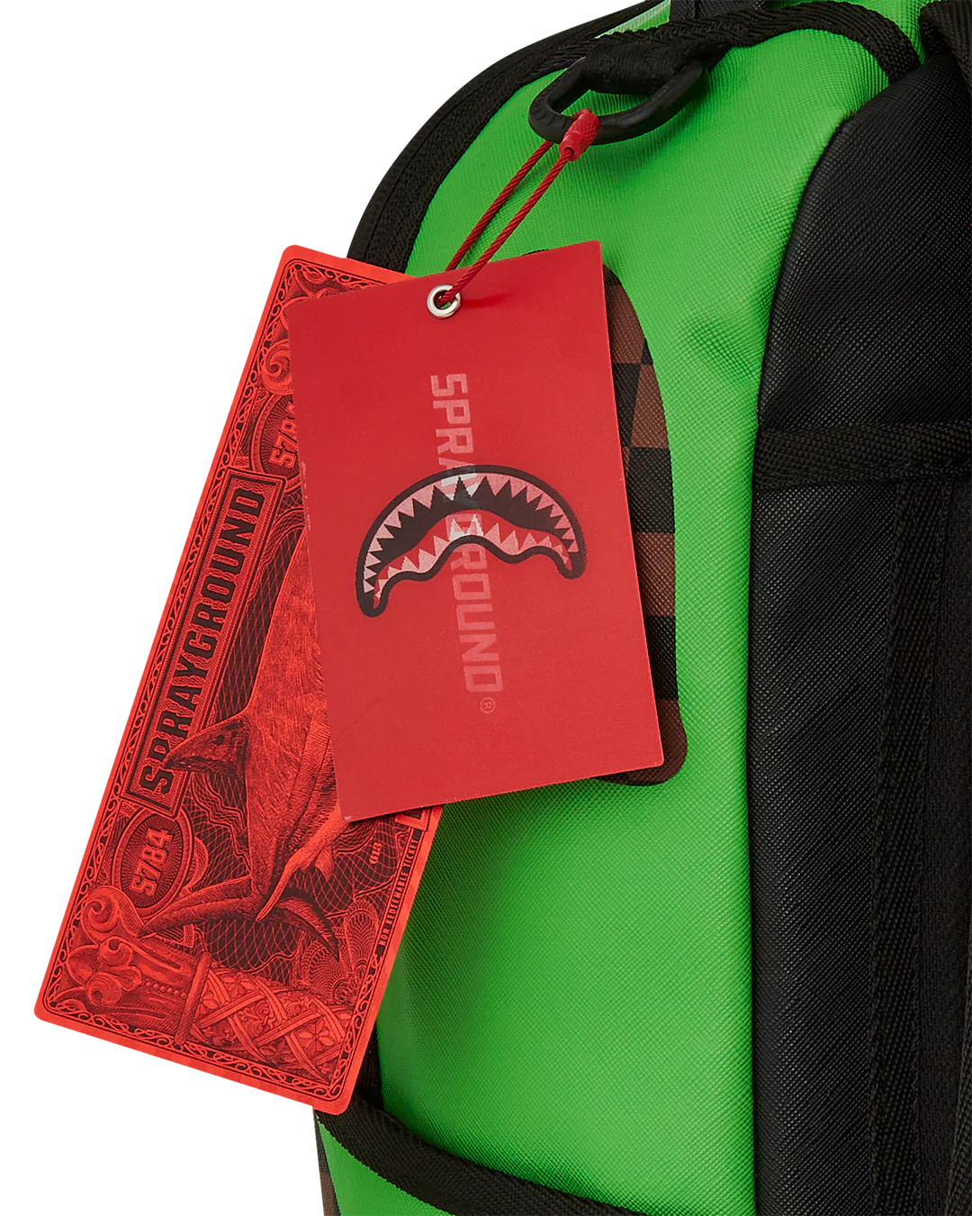 Sprayground Green Money Bear Backpack