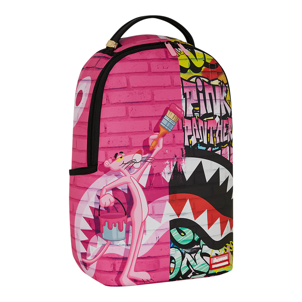 Sprayground Pink Panther Painting over Graffiti DLXSV Backpack