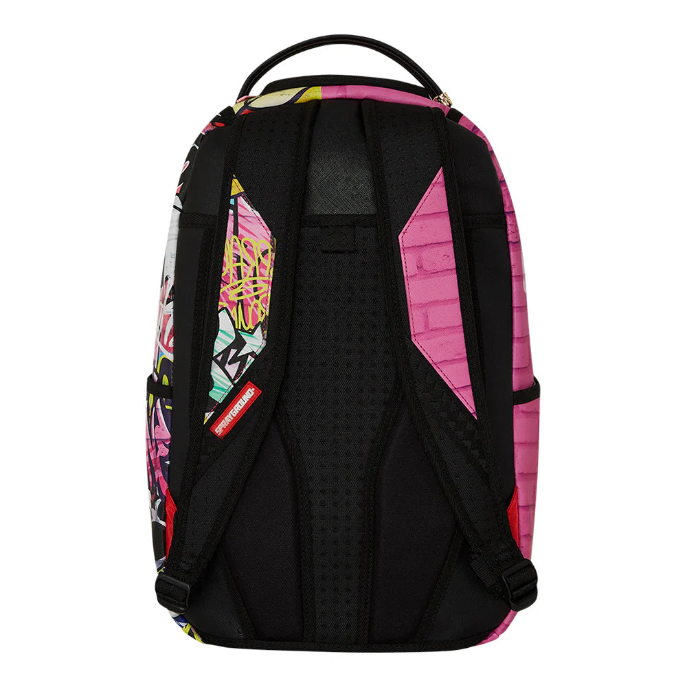 Sprayground Pink Panther Painting over Graffiti DLXSV Backpack