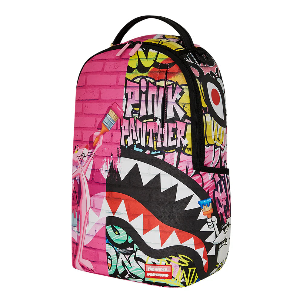 Sprayground Pink Panther Painting over Graffiti DLXSV Backpack