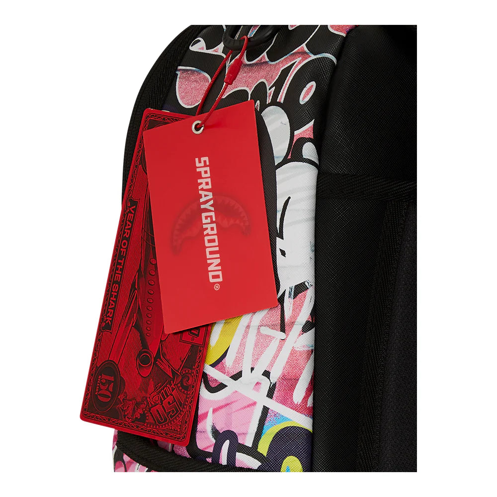 Sprayground Pink Panther Painting over Graffiti DLXSV Backpack