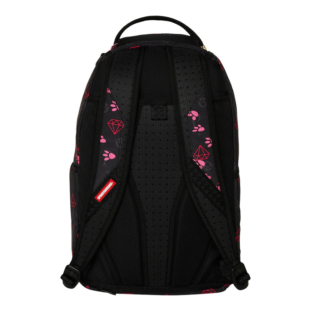 Sprayground Pink Panther Paw Prints DLXSV Backpack
