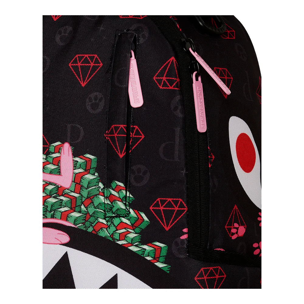 Sprayground Pink Panther Paw Prints DLXSV Backpack