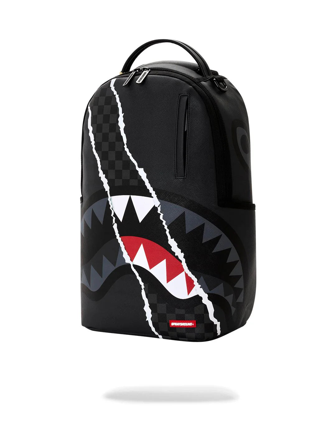 Sprayground Center Rip Revealing Gray Check BACKPACK