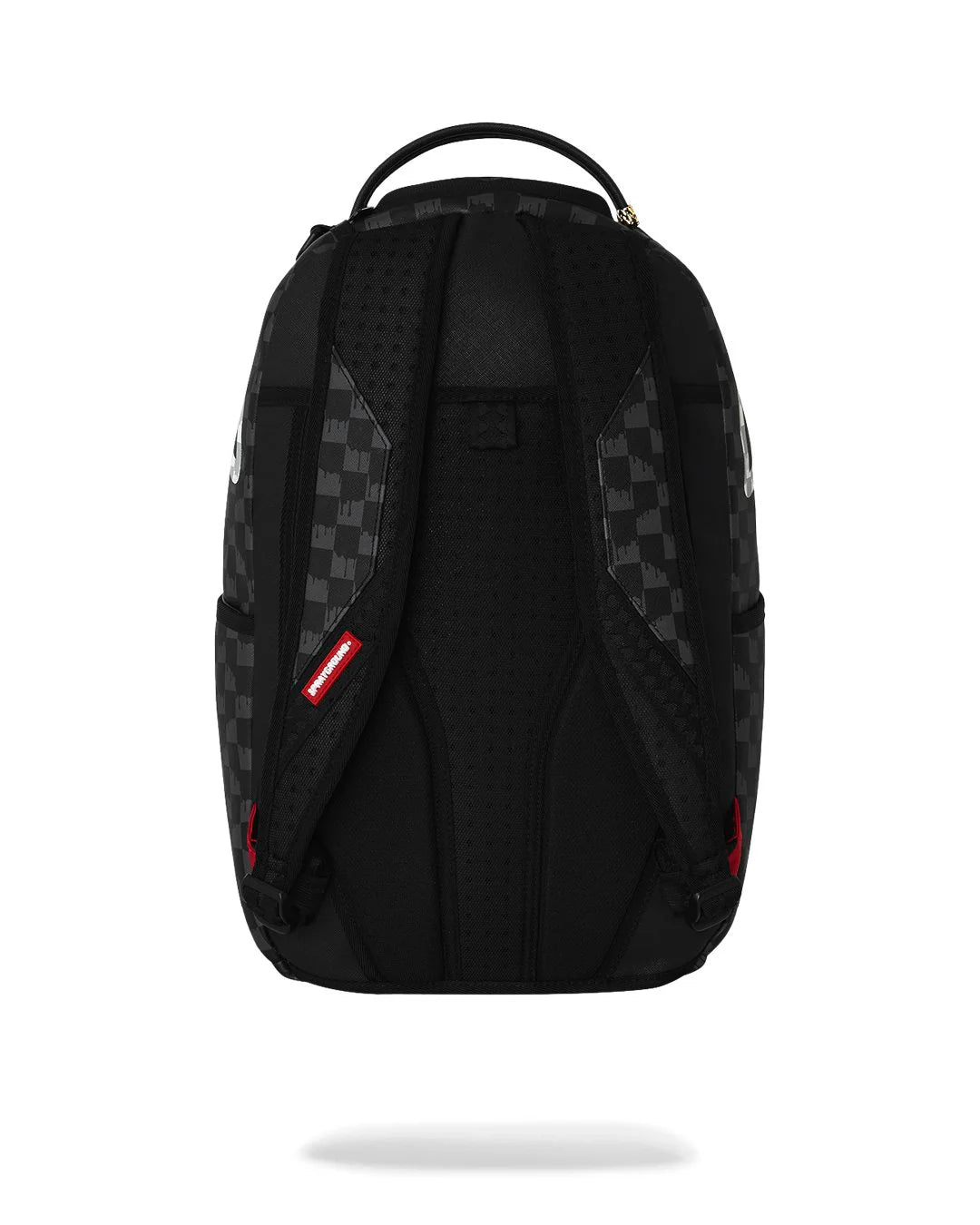 Sprayground Black and White Drip Check Shark BACKPACK