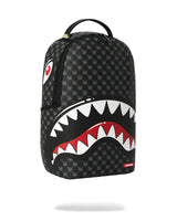 Sprayground Sharks in Paris WTF Bubbly Black Check Backpack