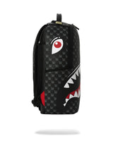 Sprayground Sharks in Paris WTF Bubbly Black Check Backpack