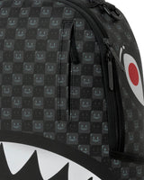 Sprayground Sharks in Paris WTF Bubbly Black Check Backpack