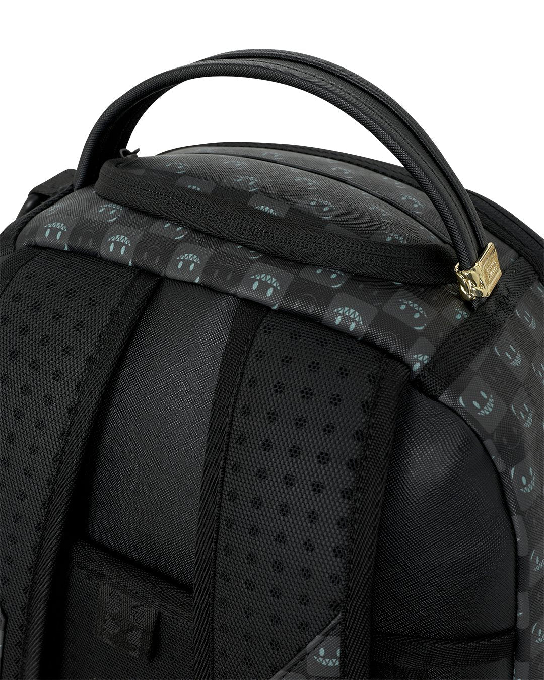 Sprayground Sharks in Paris WTF Bubbly Black Check Backpack