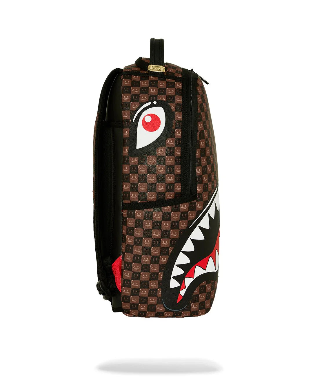 Sprayground Sharks in Paris WTF Bubbly Brown Check Backpack