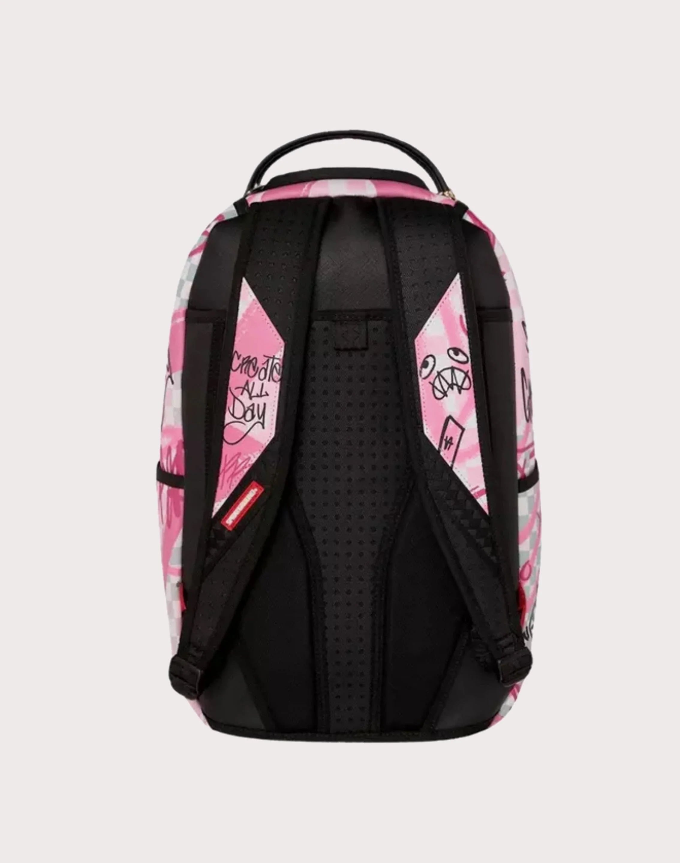 Sprayground Pink Smoke Check DLXSV Backpack
